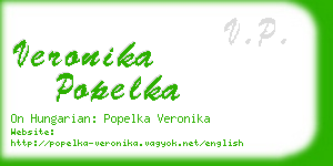 veronika popelka business card